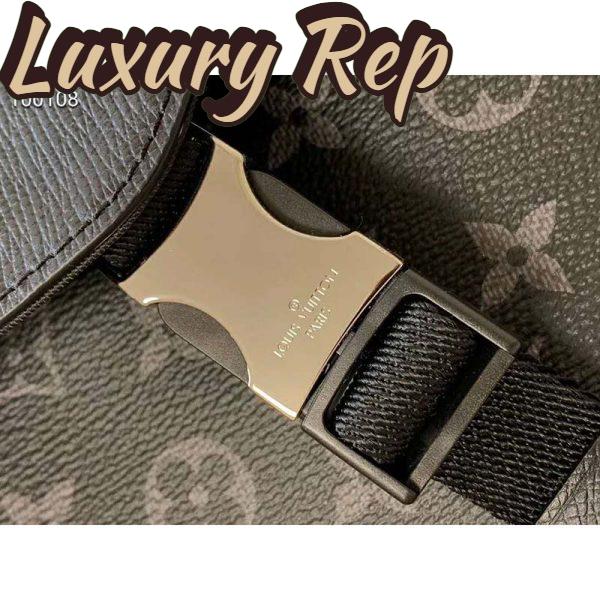 Replica Louis Vuitton LV Men Outdoor Flap Messenger Monogram Eclipse Canvas 10