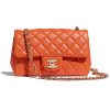 Replica Chanel Women Mini Flap Bag in Lambskin Leather-Red
