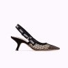 Replica Dior Women J’Adior High-Heeled Shoe in Black Mesh Shoes Black