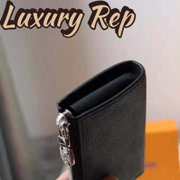 Replica Louis Vuitton LV Unisex Pochette Clé Key Pouch Wallet in Damier Graphite Canvas-Grey 7