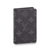 Replica Louis Vuitton LV Unisex Pocket Organizer Wallet Monogram Eclipse Canvas