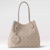 Replica Louis Vuitton LV Women Blossom MM Tote Bag Beige Mahina Perforated Calfskin Leather