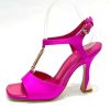 Replica Louis Vuitton Women LV Sparkle Sandal Rose Calfskin Leather Outsole 9.5 CM Heel