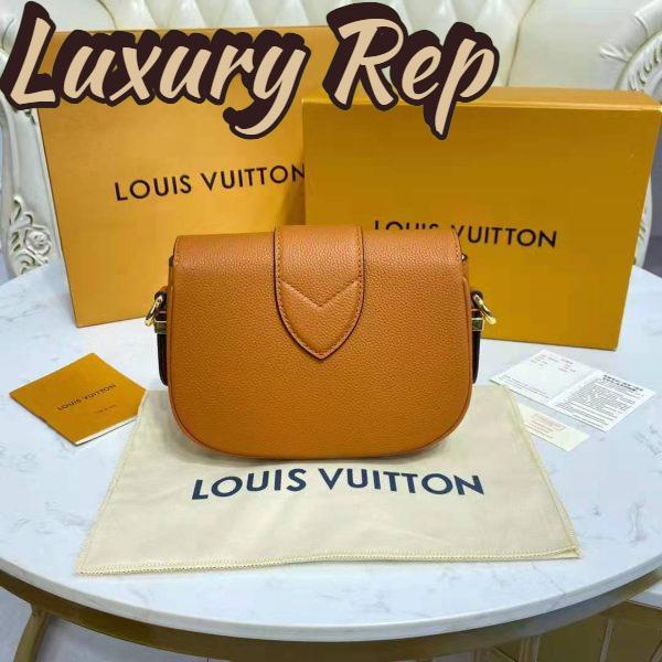 Replica Louis Vuitton LV Women LV Pont 9 Soft MM Sienne Dorée Mocaccino Grained Calfskin Smooth Cowhide 6