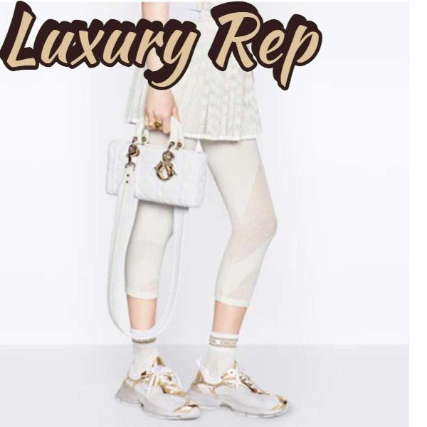 Replica Dior Women CD Medium D-Joy Bag Latte Quilted-Effect Lambskin Ornamental Motif 12