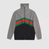 Replica Gucci Men Oversize Technical Jersey Jacket