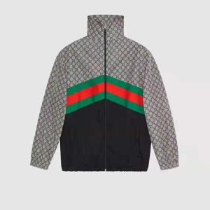 Replica Gucci Men Oversize Technical Jersey Jacket 2