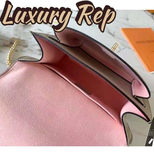 Replica Louis Vuitton LV Women Mylockme Chain Bag Beige Soft Grained Calfskin Turn Lock 10