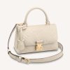 Replica Louis Vuitton LV Women Madeleine BB Handbag Crème Beige Embossed Grained Cowhide