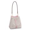 Replica Louis Vuitton LV Women NéoNoé Bucket Bag in Damier Azur Canvas-Pink