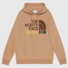 Replica Gucci GG Women The North Face x Gucci Sweatshirt Brown Cotton Jersey Crewneck Oversized Fit
