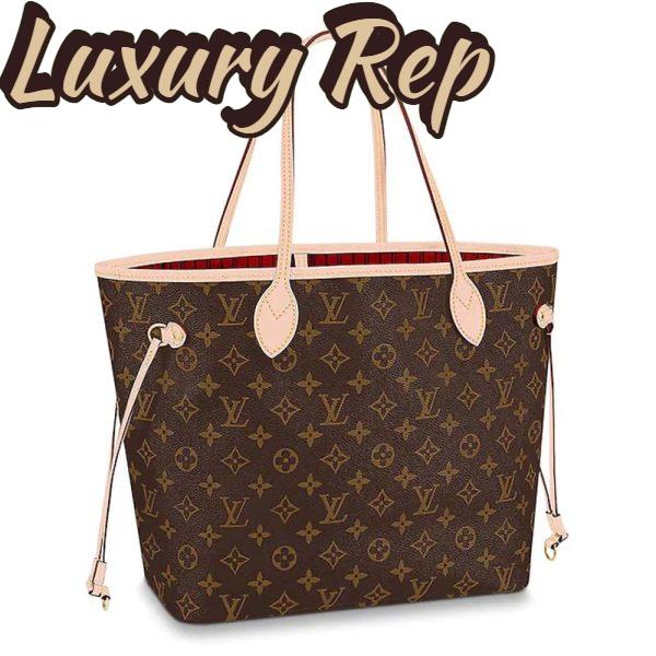 Replica Louis Vuitton LV Women Neverfull MM Bag in Monogram Canvas