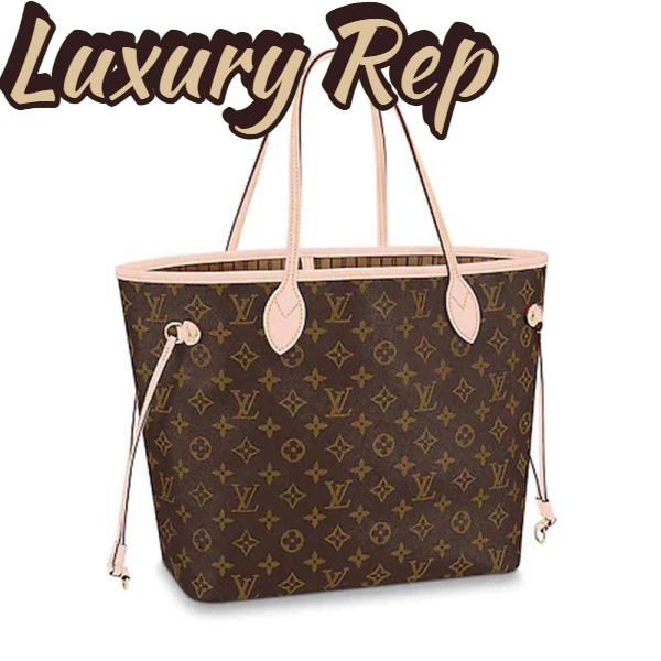 Replica Louis Vuitton LV Women Neverfull MM Bag in Monogram Canvas 3