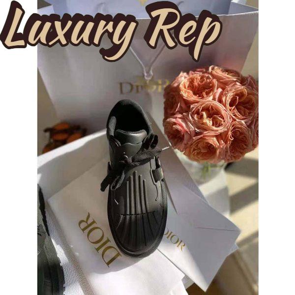 Replica Dior Women Dior-ID Sneaker Black Calfskin and Rubber 8