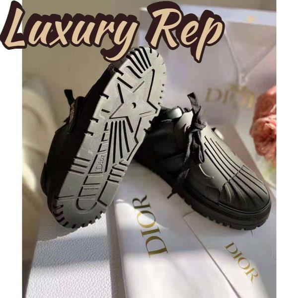 Replica Dior Women Dior-ID Sneaker Black Calfskin and Rubber 9
