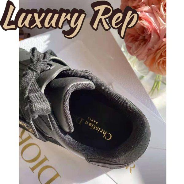 Replica Dior Women Dior-ID Sneaker Black Calfskin and Rubber 10