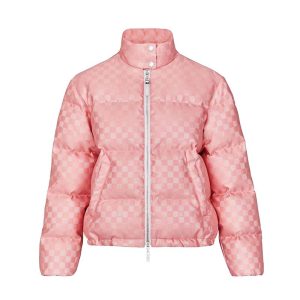 Replica Louis Vuitton LV Women Short Down Jacket in Regular Fit-Pink 2