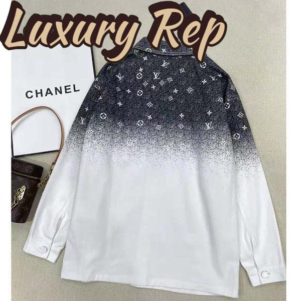 Replica Louis Vuitton Men LV Workwear Shirt Cotton Grey Loose Fit 6