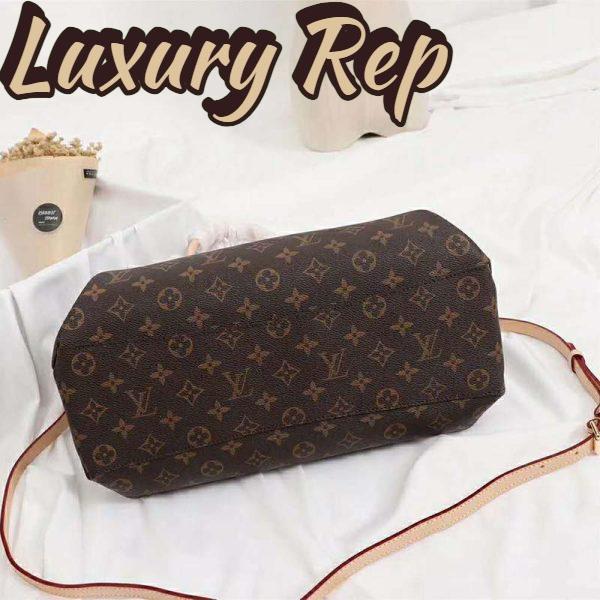 Replica Louis Vuitton LV Women Rivoli MM Handbag in Monogram Coated Canvas-Brown 6