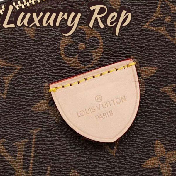 Replica Louis Vuitton LV Women Rivoli MM Handbag in Monogram Coated Canvas-Brown 9
