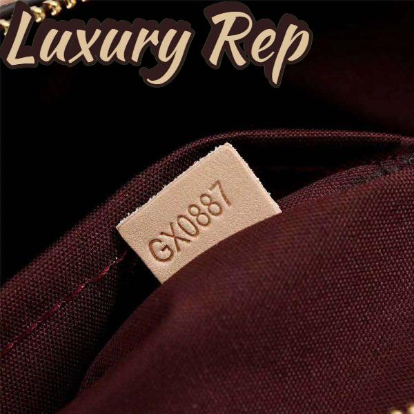 Replica Louis Vuitton LV Women Rivoli MM Handbag in Monogram Coated Canvas-Brown 11