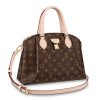 Replica Louis Vuitton LV Women Rivoli MM Handbag in Monogram Coated Canvas-Brown 12