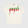 Replica Gucci GG Women Oversize T-Shirt with Gucci Blade Print-Black 14