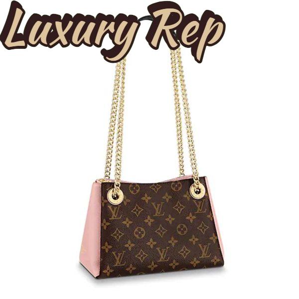 Replica Louis Vuitton LV Women Surene BB Handbag in Monogram Canvas and Grained Calf Leather