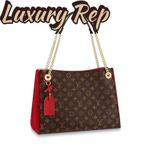 Replica Louis Vuitton LV Women Surène MM Handbag in Monogram Canvas and Grained Calf Leather