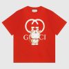 Replica Gucci Men Doraemon x Gucci Cotton Sweatshirt Crewneck Oversized Fit-Pink 11