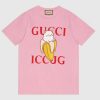 Replica Gucci GG Women Cotton Jersey ‘Gucci Firenze 1921’ T-Shirt Crewneck Oversize Fit 14