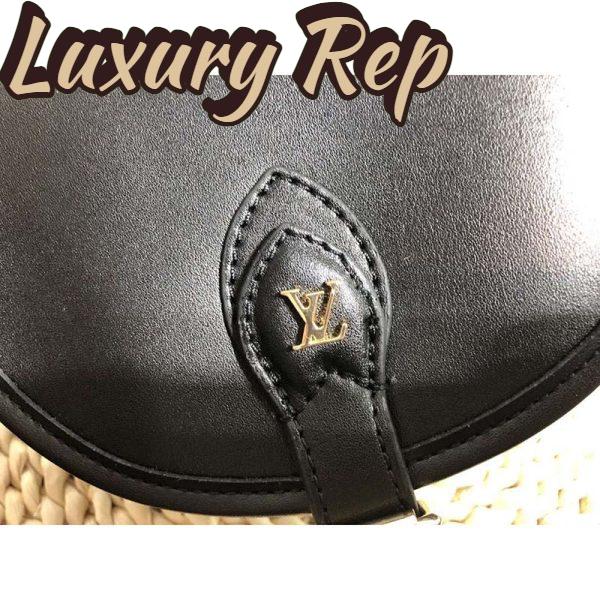 Replica Louis Vuitton LV Women Tambourin Handbag in Smooth Calf Leather-Black 8