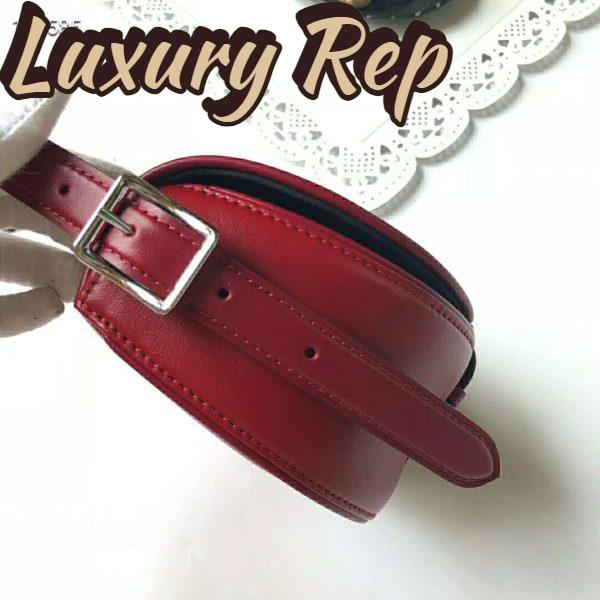 Replica Louis Vuitton LV Women Tambourin Handbag Smooth Calf Leather-Red 5
