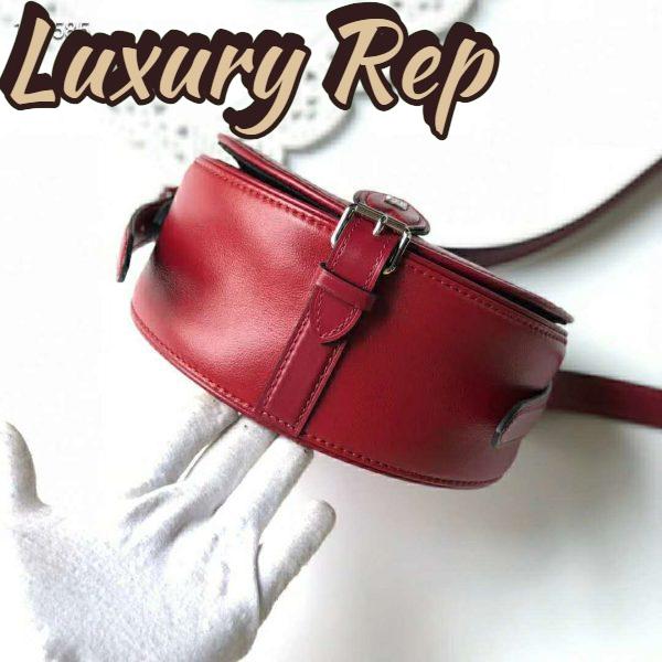 Replica Louis Vuitton LV Women Tambourin Handbag Smooth Calf Leather-Red 6