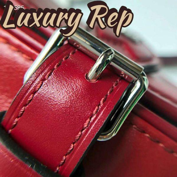 Replica Louis Vuitton LV Women Tambourin Handbag Smooth Calf Leather-Red 11