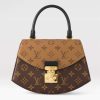 Replica Louis Vuitton LV Women Tambourin Handbag Smooth Calf Leather-Red 12