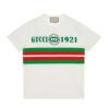 Replica Gucci GG Women Crystal 1921 Gucci Cotton T-Shirt Crewneck Oversize Fit 15