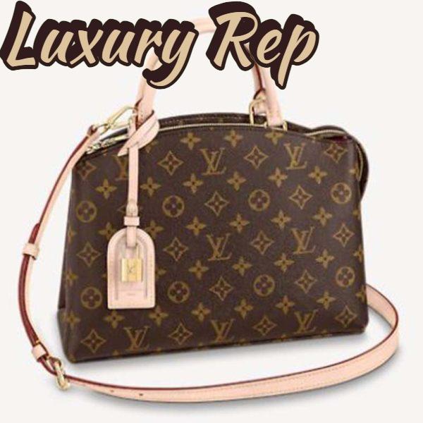 Replica Louis Vuitton LV Women Tote Bag Monogram Coated Canvas Natural Cowhide Leather 2