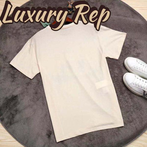 Replica Gucci GG Women Disney x Gucci T-Shirt White Cotton Jersey 5