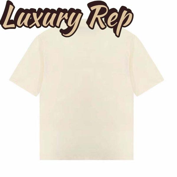 Replica Gucci GG Women Gucci 100 Cotton T-Shirt White Cotton Jersey Crewneck Oversize Fit 3