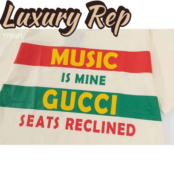Replica Gucci GG Women Gucci 100 Cotton T-Shirt White Cotton Jersey Crewneck Oversize Fit 4