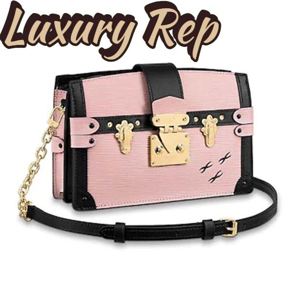 Replica Louis Vuitton LV Women Trunk Clutch Handbag in Supple Epi