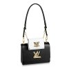 Replica Louis Vuitton LV Women Twist Belt Chain Wallet Black Epi Leather 11