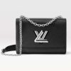Replica Louis Vuitton LV Women Twist MM Chain Bag White Epi Grained Cowhide Leather 14