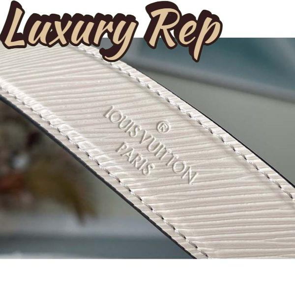 Replica Louis Vuitton LV Women Twist MM Chain Bag White Epi Grained Cowhide Leather 11