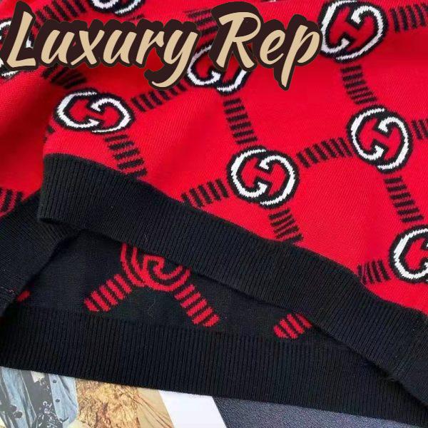 Replica Gucci Men GG Reversible Interlocking G Wool Sweater Crewneck Short Sleeves 9