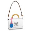 Replica Louis Vuitton LV Women Twist MM Chain Bag White Epi Grained Cowhide Leather 13