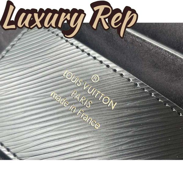 Replica Louis Vuitton LV Women Twist MM Handbag Black Epi Grained Leather Monogram Flower 11