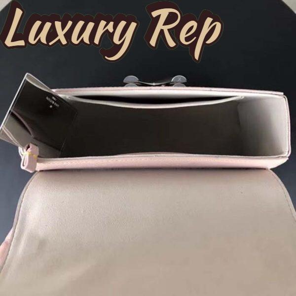 Replica Louis Vuitton LV Women Twist MM Handbag Galet Gray Epi Grained Cowhide Leather 7