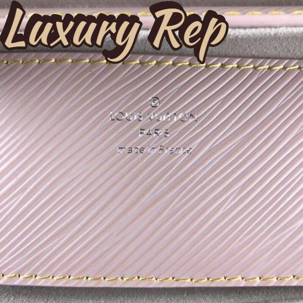 Replica Louis Vuitton LV Women Twist MM Handbag Galet Gray Epi Grained Cowhide Leather 11
